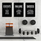 Framed Canvas Wall Art Success Quote, Office Wall Art, Positive Motivational - Image 7