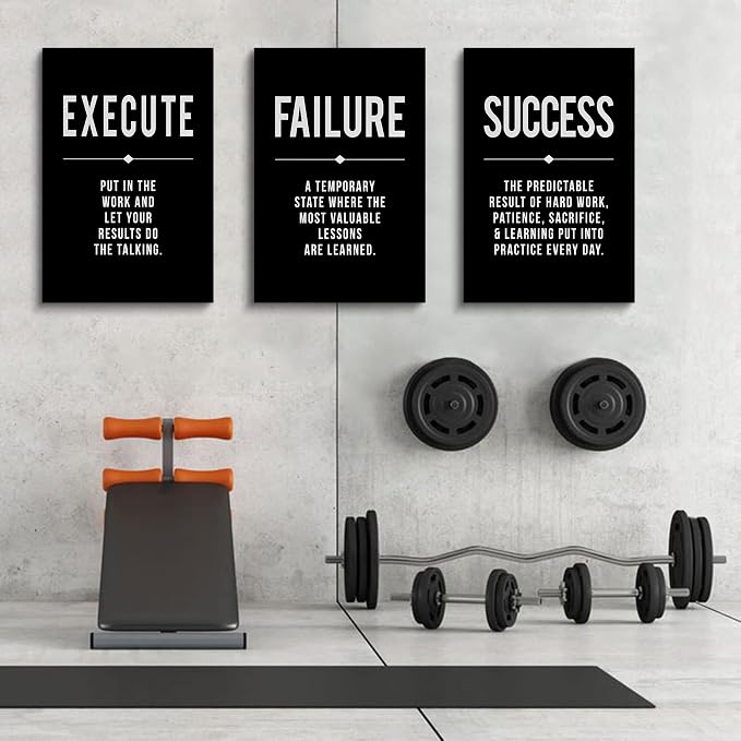 Framed Canvas Wall Art Success Quote, Office Wall Art, Positive Motivational - Image 7