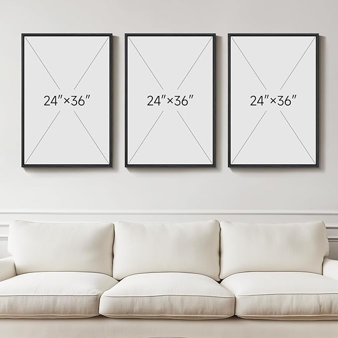Large Framed Boho Floral Wall Art - Image 3