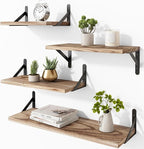 YGEOMER Floating Shelves for Wall Mounted Wall Shelves for Bedroom, Bathroom by YGEOMER