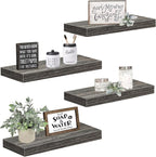 QEEIG Floating Shelves for Wall Bathroom Shelf Bedroom Kitchen Living Room - Image 9