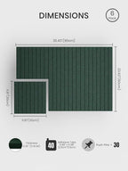 Bumusty Large Cork Board Alternative-36 x 24" Felt Bulletin Board Tiles - Image 2