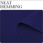 NICETOWN Navy Blue Blackout Curtains 40 inches Length - Image 6