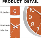 Roymnie Wall Clock, Silent Wall Clocks Battery Operated 8 Inch-Modern Non - Image 6