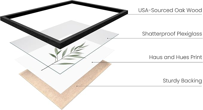 HAUS AND HUES Framed Botanical Wall Art - Image 3