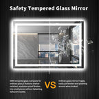 LOAAO 48X32 LED Bathroom Mirror - Image 7