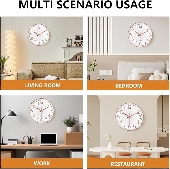 Modern Silent Wall Clock - Image 8