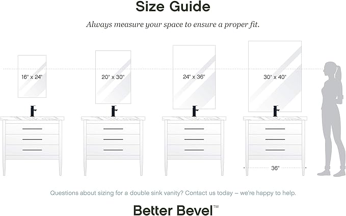 Better Bevel Frameless Rectangle Mirror - Image 6