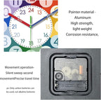 XFM Teaching Clocks Kids Colorful Small Wall Clock Battery Operated 10 Inch - Image 5