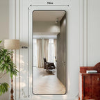 XRAMFY 65"x24" Floor Full Length Mirror Standing Full Body Rounded Corner - Image 5