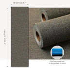 Blended Brown Peel and Stick Wallpaper Slight Velvety Feeling Woven Fabric - Image 8