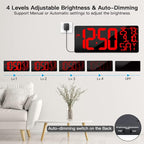 18" Large Digital Wall Clock - Image 3