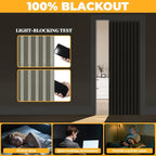 AJAZZ 100% Blackout Magnetic Door Curtain Accordion Doors Interior Closet Door - Image 3
