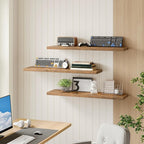 RALGEND Floating Shelves for Wall, 39.4" Long Wall Shelf Set of 3 - Image 6