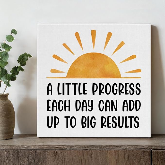 Inspirational Office Wall Art Decor, Motivational Add Up to Big Results - Image 4