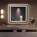 LOAAO 36"x34" LED Bathroom Mirror by LOAAO