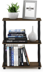 Furinno TURN-N-TUBE Storage Shelves, 3-Tier Book Shelf, Corner Shelf, Toolless - Image 4