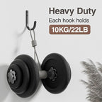 10-Pack Wall Hooks for Hanging Towel/Coat - 22LB Screw in Metal Hanger Wall - Image 3