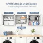 70.8"L Wall Mounted Laundry Room Cabinet Set - Image 4