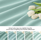 MIULEE Aqua Back Tab Blackout Curtains 108 Inch Long 2 Panels Set - Image 8
