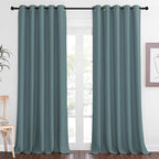 NICETOWN Blackout Greyish Blue Curtains & Drapes by NICETOWN