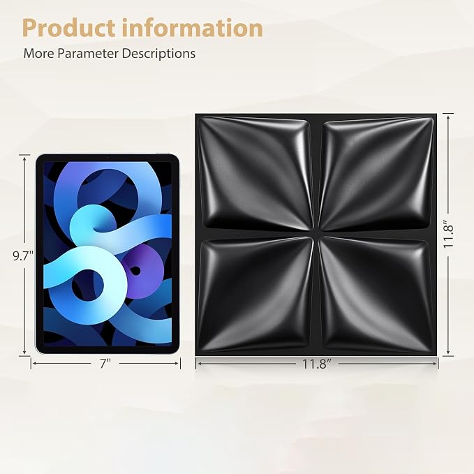 Heikki 30 Pack 3D Wall Panel for Interior Wall Décor, PVC Flower Textured Wall - Image 4