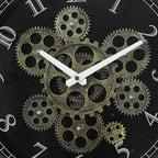 CLXEAST 15 Inch Real Moving Gear Wall Clock, Vintage Industrial Steampunk Metal - Image 8