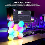 OJQ 8 Pack Hexagon Lights Wall RGB Panel - Image 4