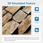 COMSTICKC 3D Faux Stone Wall Panel Peel and Stick Wall Stickers, Not Real Stone - Image 4