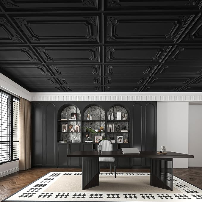 Art3dwallpanels 12 Pack Drop Ceiling Tiles, 2x4 Ft PVC Decorative 3D Wall Panel - Image 7