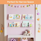 upsimples Acrylic Shelves for Bathroom Storage, Make up, Kids Bookshelf for - Image 8
