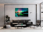 S01969 Wall Art HD Aurora Scenery Painting on Canvas Prints Stretched and - Image 5