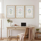 3 Piece Framed Canvas Floral Wall Art - Image 4