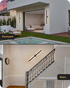 EDISHINE 47.2" LED Outdoor Wall Lights, 3CCT & 10%-100% Dimmable, IP65 - Image 8