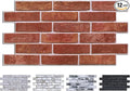 COMSTICKC 3D Red Faux Brick Wall Panel Peel and Stick Wall Stickers, DIY by COMSTICKCDECOR