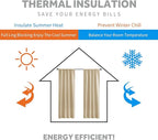 RYB HOME Small Window Curtains Blackout, Privacy Thermal Insulating Drapes - Image 3