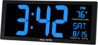 AcuRite 75152M Oversized Blue LED Clock - Image 2