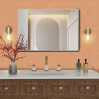 Abyssaly Cream Orange Wallpaper Peel and Stick Wallpaper 15.7in X 118in Silk - Image 6