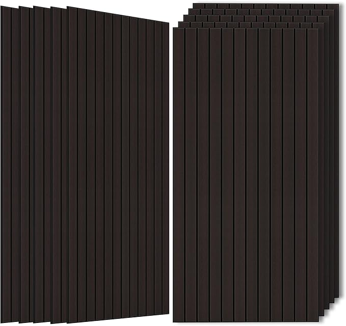 Wood Veneer Sound Panels, 10 Pack 47.2”x23.6” Wall Panels, Decorative Acoustic by AUTORIFIC