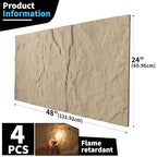 Art3d 3D Wall Panels, Stone Yellow PU Wall Panels - Image 9