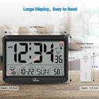 WallarGe Atomic Clock with Indoor Outdoor Temperature - Image 2