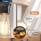 Amico Farmhouse Bathroom Vanity Light Fixtures, Rustic 4-Light Industrial - Image 3