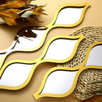 Yulejo 6 Pcs Acrylic Teardrop Mirror Decor - Image 3