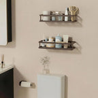 PUSDON 5-in-1 Shower Caddy & Kitchen Organizer Set, Wall Mount Wide Spice Rack - Image 7