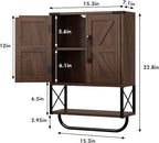 RUSTOWN Farmhouse Rustic Medicine Cabinet - Image 3