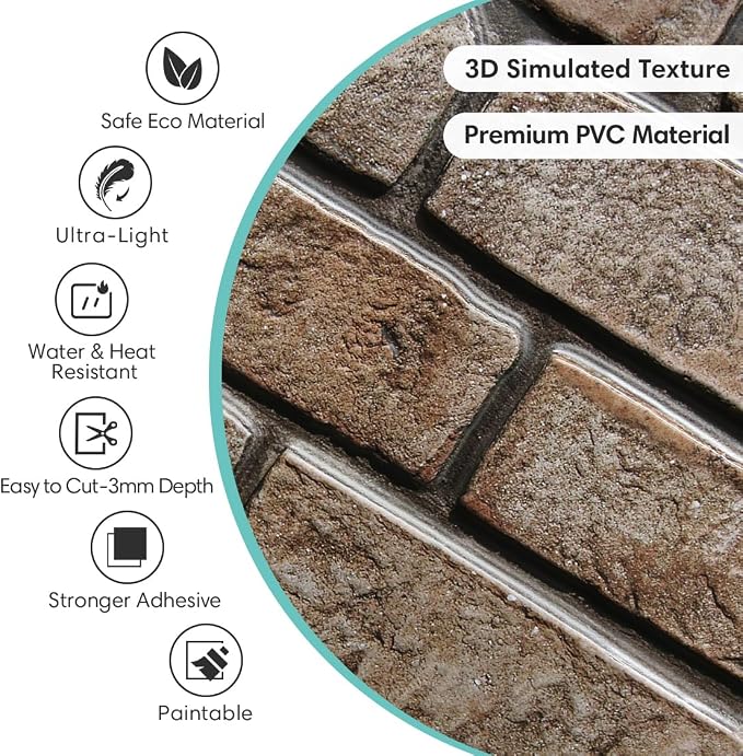 Commomy 3D Faux Brick Wall Panels - Image 4