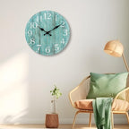 14 Inch Teal Wall Clock - Image 5