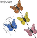 4 Pcs Butterfly Coat Hooks, Towel Wall Hooks Hanging, Room Wall Decoration - Image 2
