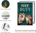 DIHSIEG Inspirational Canvas Wall Art funny bathroom wall art Print Poster - Image 4