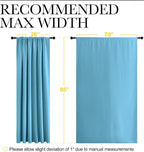 NICETOWN 2 Panels Blackout Curtains, Rod Pocket Thermal Insulated Drapess - Image 6